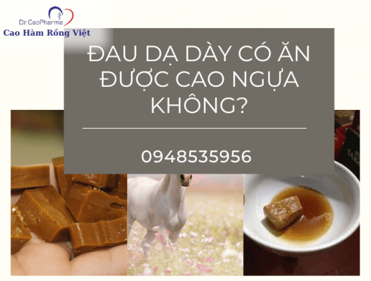 Đau dạ dày có ăn được cao ngựa không? 