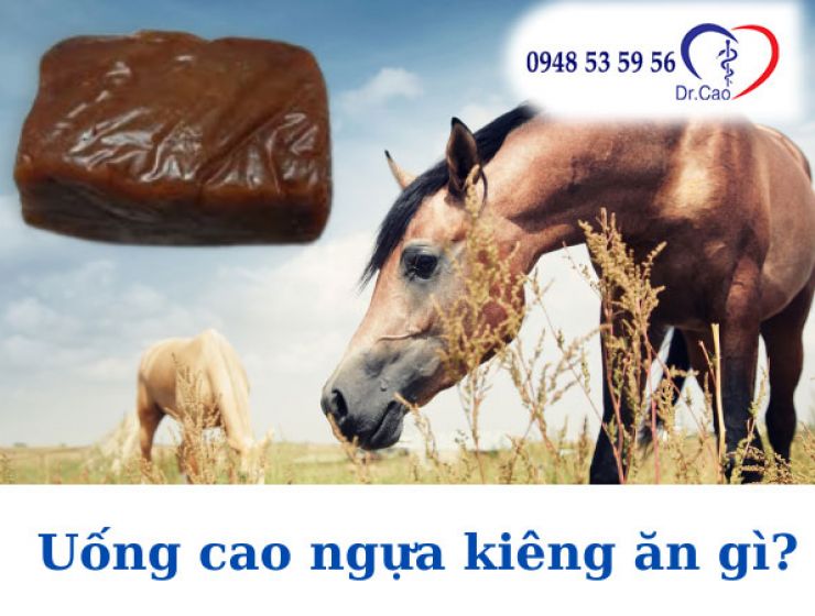 Chuyên gia khuyên: Uống cao ngựa kiêng ăn gì?