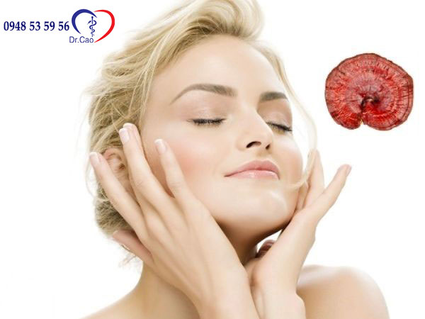 Nấm linh chi giúp phái nữ có làn da hồng hào, chống lão hoá hiệu quả